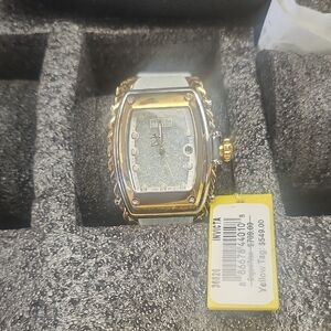 Invicta Gold and Silver Watch with Textured Dial